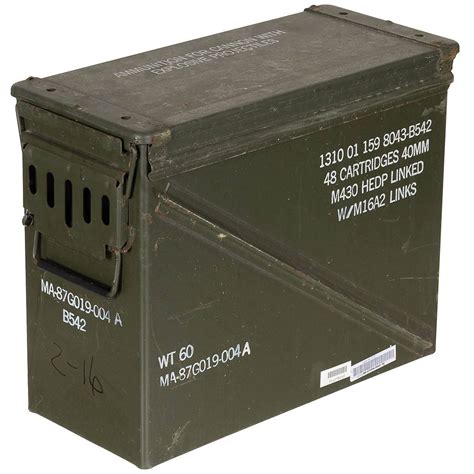 large metal ammo boxes|military surplus wood ammo box.